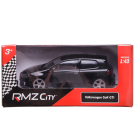 Машинка металлическая Uni-Fortune RMZ City 1:43 VW Golf GTI без механизмов, цвет черный,