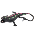 Фигурка Abtoys Юный натуралист Рептилии Ящерица (черная, с зелеными пятнами и шипами на спине), термопластичная резина