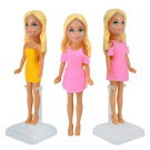 Кукла ABtoys Любимая кукла Модница желтое+розовое платья со щенком Рокки