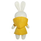 Мягкая игрушка ABtoys Knitted Зайка девочка вязаная, 25 см. в желтом платьице