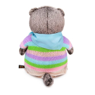 Мягкая игрушка BUDI BASA Кот Басик в полосатой кофте и штанах 19 см