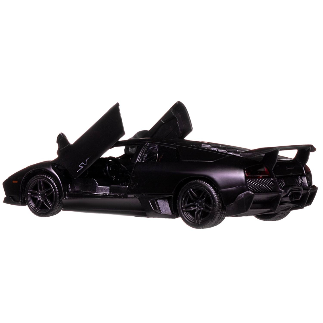 Машинка металлическая Uni-Fortune RMZ City 1:32 Lamborghini Murcielago LP670-4 , инерционная, черный матовый цвет, 16.5 x 7.5 x 7 см