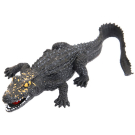 Фигурка Abtoys Юный натуралист Рептилии Крокодил (темно-серый с желтыми пятнами на голове), термопластичная резина