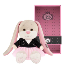 Мягкая игрушка Jack&Lin Зайка Лин в Чёрной Куртке и Розовой Юбке 20 см в Коробке
