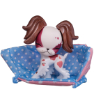 Кукла Junfa Ardana Baby в темно-розовом комбинезоне с собачкой и аксессуарами 32,5см