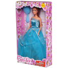 Кукла Defa Lucy в голубом длинном вечернем платье с расческой, 29 см