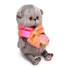 Мягкая игрушка BUDI BASA Кот Басик BABY в дутом шарфе 20 см