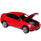 Машина металлическая 1:24 scale BMW X6, цвет красный, двери и капот открываются