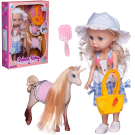 Кукла Junfa Ardana Baby с лошадкой-единорогом, 3 модели 32,5см