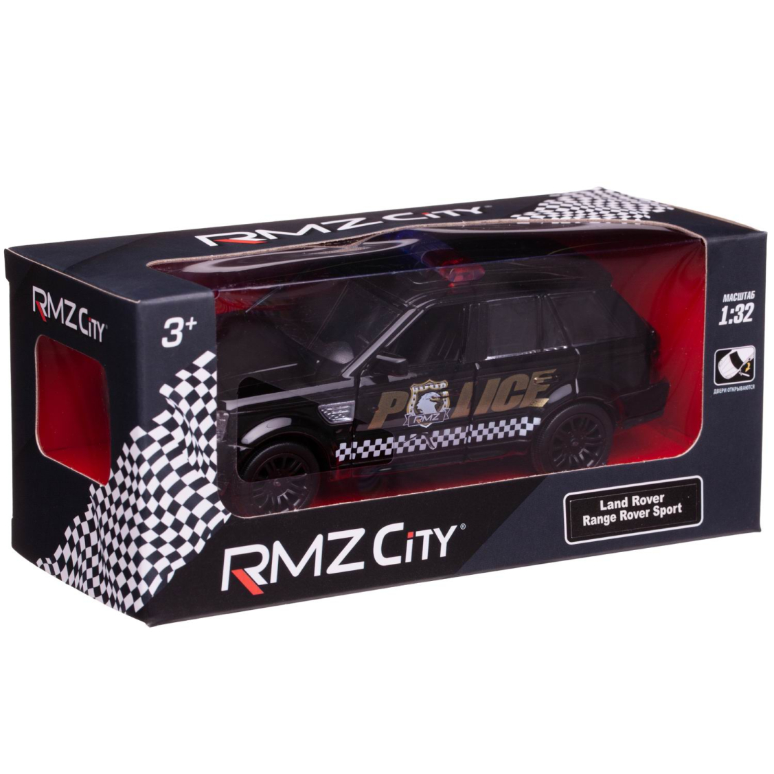 Машинка металлическая Uni-Fortune RMZ City 1:36 Land Rover Range Rover Sport, полицейская машина, инерционная