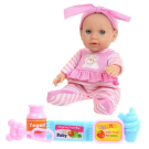 Пупс Junfa Micro Baby 15 см девочка в костюмчике