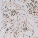Набор для творчества LORI Роспись по дереву Игрушка-сувенир Disney Эльза