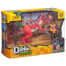 Игровой набор Junfa "Мир динозавров" (большой динозавр, фигурка человека, аксессуары)