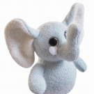 Мягкая игрушка Abtoys Knitted. Слоник вязаный, 20см