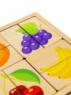 Игра развивающая деревянная Фрукты, ягоды