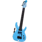 Детская электрическая гитара ABtoys, синяя, со звуковыми и световыми эффектами