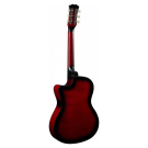 Музыкальный инструмент TERRIS Гитара акустическая шестиструнная TF-3802C RD красный