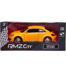 Машина металлическая RMZ City серия 1:32 Volkswagen New Beetle 2012, желтый матовый цвет, двери открываются