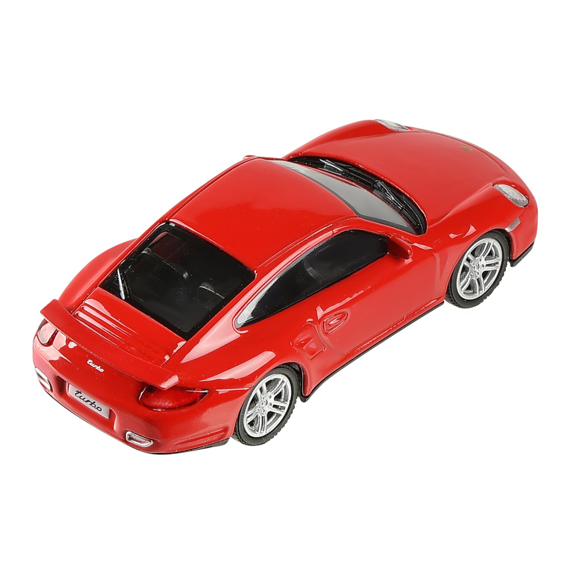 Машинка металлическая Uni-Fortune RMZ City 1:43 Porsche 911 Turbo, без механизмов (цвет красный)