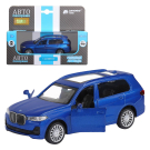 Машинка металлическая Автопанорама 1:44 BMW X7, синий, инерция