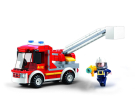 Конструктор Sluban Полиция Пожарная машина с подъемной люлькой 136 деталей