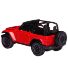 Машина металлическая 1:43 JEEP Wrangler Rubicon, цвет красный