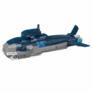 Конструктор Qman серия Unlimited Ideas 3в1 Акула-трансформер в корабль или подводную лодку 237 деталей