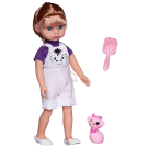 Кукла Junfa Ardana Baby блондинка с розовой кошкой 37,5 см
