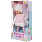 Кукла ABtoys Времена года 30 см в белой кофте нежно-розовом сарафане с меховой оборкой и белой шапке