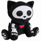 Мягкая игрушка Abtoys Skelanimals Кошка черная, 20см