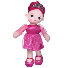 Кукла ABtoys Мягкое сердце, мягконабивная, балерина, 30 см, цвет серебристый