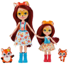 Игровой набор Mattel Enchantimals Фелисити Лис с сестричкой и питомцами