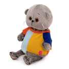 Мягкая игрушка BUDI BASA Кот Басик BABY в разноцветной футболке 20 см