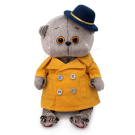 Мягкая игрушка BUDI BASA Кот Басик BABY в тренче и шляпке 20 см
