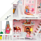 Игровой набор PAREMO Деревянный кукольный домик «Стейси Авенью» с мебелью 15 предметов