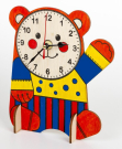 Набор для творчества. Деревянные часы своими руками (с красками) Медвежонок