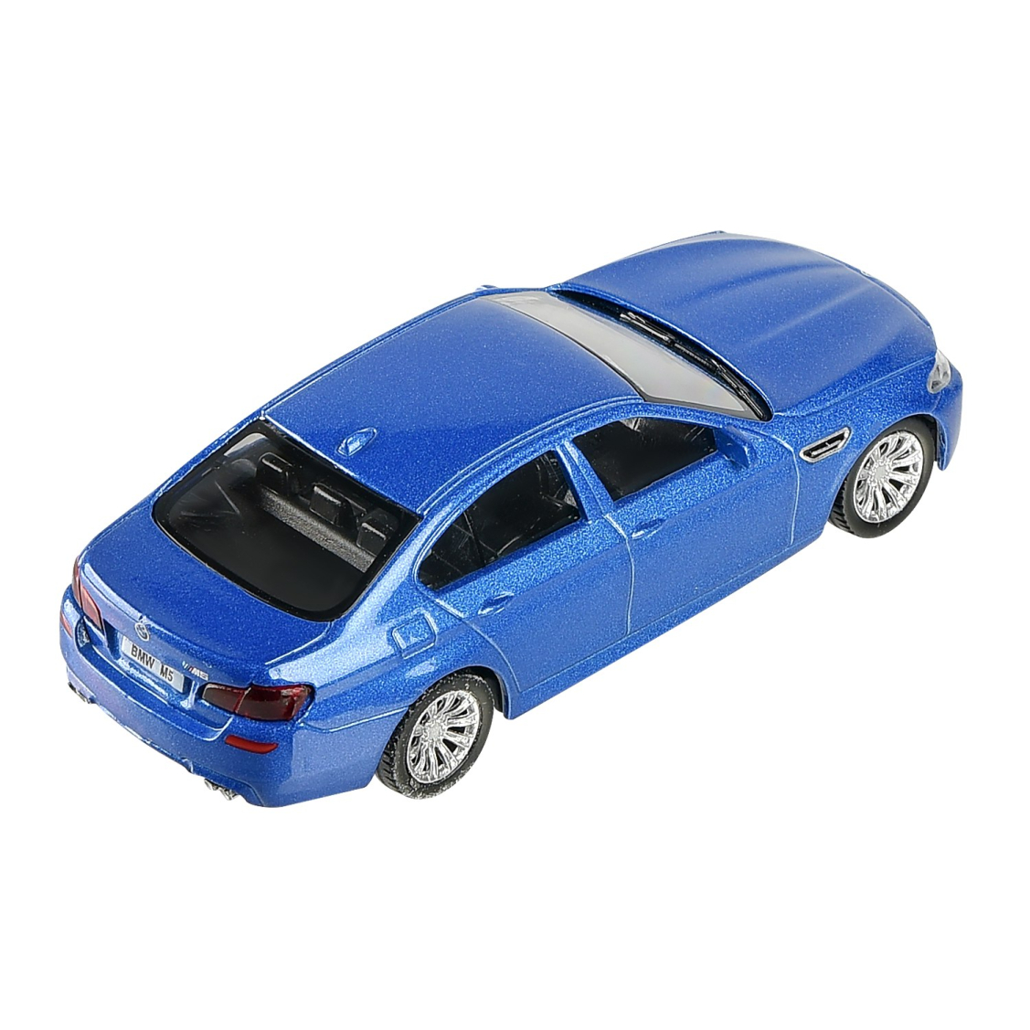 Машинка металлическая Uni-Fortune RMZ City 1:43 BMW M5 без механизмов, 2 цвета (синий/белый), 10,10х3,83х3,01 см