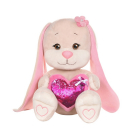 Мягкая игрушка Maxitoys Зайка Jack&Lin с Розовым Cердцем, 20 см
