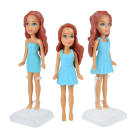 Кукла ABtoys Любимая кукла Модница голубое+голубое платья с котенком Китти