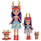 Игровой набор Mattel Enchantimals Данесса Оленни с сестричкой и питомцами