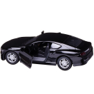 Машинка металлическая Abtoys АвтоСити 1:36 Седан купе инерционный с открывающими передними дверцами черный свет звук