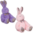 Кролик, 23см, 2 цвета(розовый, фиолетовый)