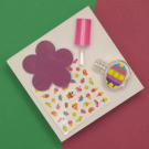 Набор косметики для девочек Зефирка с лаком для ногтей "Блестящий маникюр"