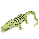 Фигурка Abtoys Юный натуралист Рептилии Крокодил (светло-зеленый с черными полосами и пятнами), термопластичная резина