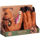 Игровой набор Junfa Игрушка на руку Голова и когти динозавра оранжевые