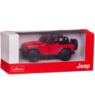 Машина металлическая 1:43 JEEP Wrangler Rubicon, цвет красный