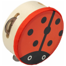 Музыкальный инструмент BEE Бубен Тамбурин с мембраной DF601A Ladybug