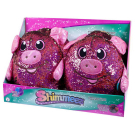 Shimmeez (Шиммиз), мягконабивная фигурка свинки в пайетках, 35 см, 4 шт в дисплее