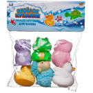 Набор резиновых игрушек для ванной Abtoys Веселое купание 6 предметов (набор 2), в пакете