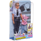 Игровой набор Кукла Defa Kevin На работе в бело-голубой рубашке и брюках,co сменным комплектом одежды и игровыми предметами, 30 см